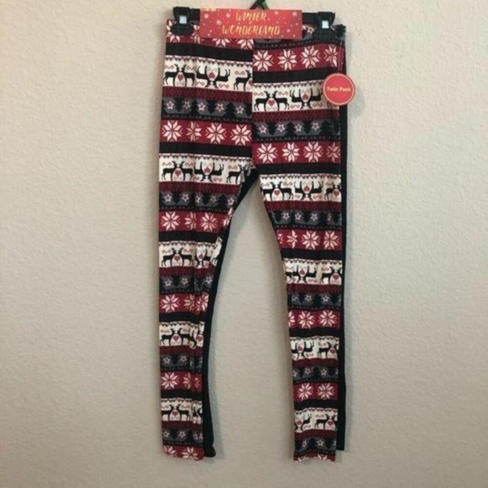 Winter Wonderland Leggings Twin Pack Christmas NWT